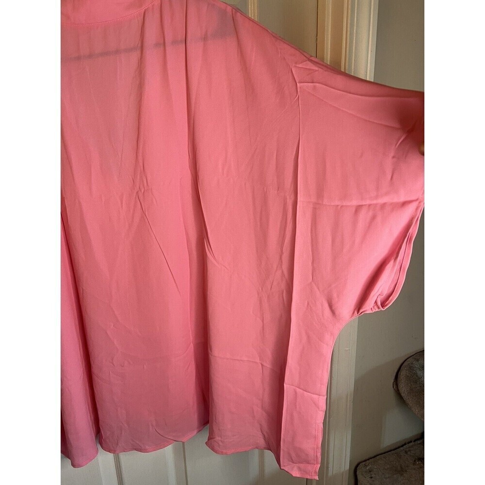 Women’s Pink V-Neck Batwing Sleeve Blouse Size 2X NWOT - Picture 7 of 9
